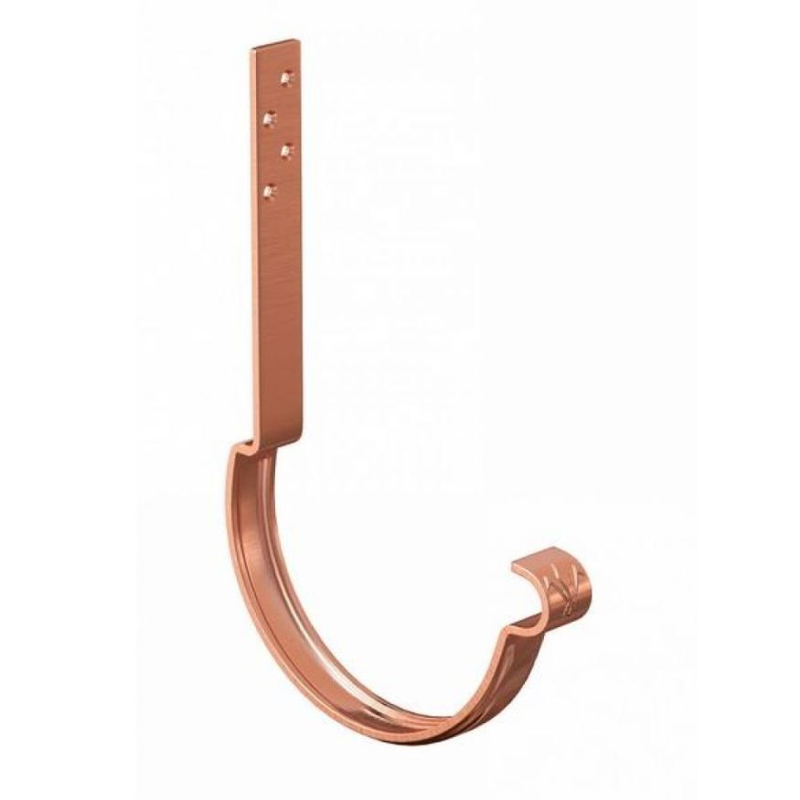 Модернизированный длинный крюк для крепления желоба Aquasystem, медь 150/100 купить в Омске