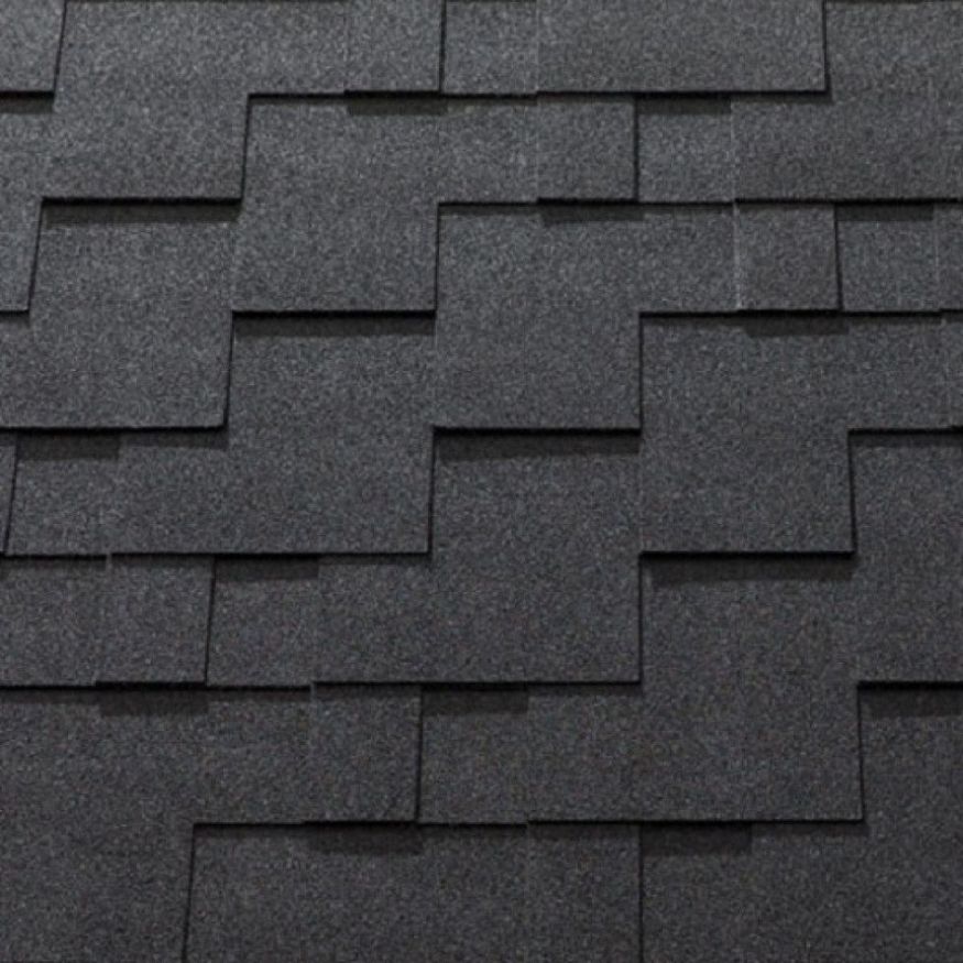 Гибкая черепица KATEPAL ROCKY черного цвета. купить в Омске