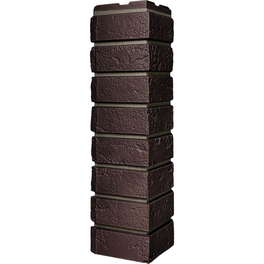 Наружный угол FineBer, Баварский кирпич, Тёмный коричневый купить в Омске