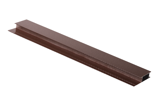 Алюминиевый стыковочный профиль, коричневый. купить в Омске
