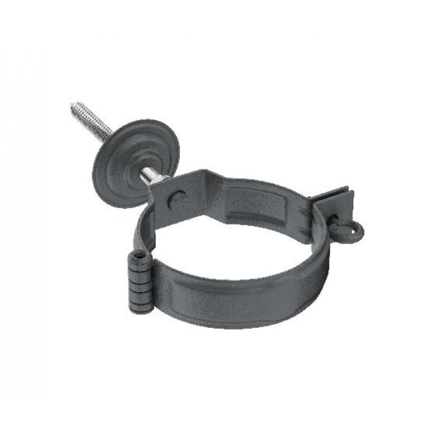 Декоративный хомут для трубы Aquasystem RR 23 Маренго матовый 125/90 с крепежным комплектом купить в Омске