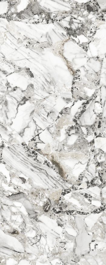 Фиброцементные панели Panda Мраморный Камень Белый 02230F купить в Омске