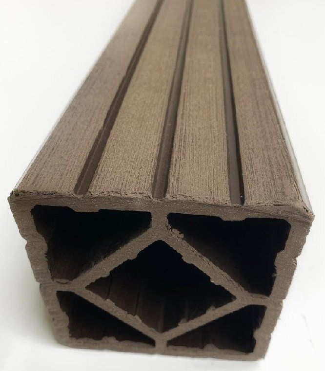 Столб Стандарт (венге и коричневый) из дерева и пластика купить в Омске