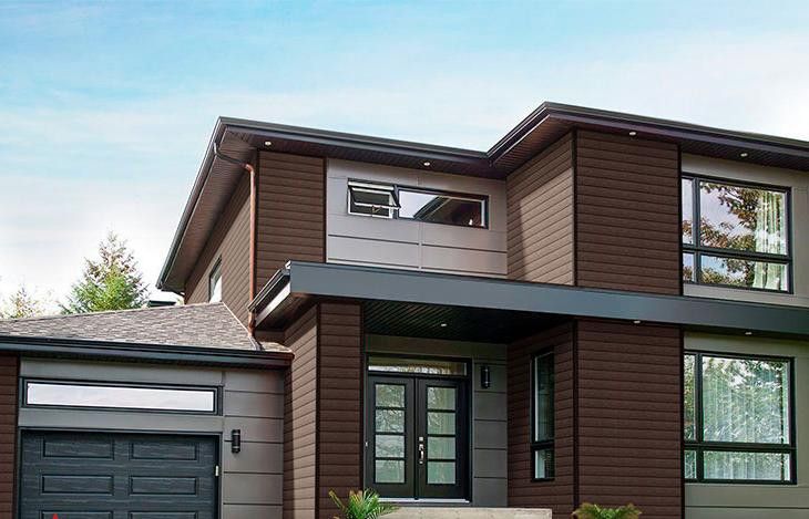 Фасадная доска ДПК Outdoor 3D STORM коричневая смесь купить в Омске