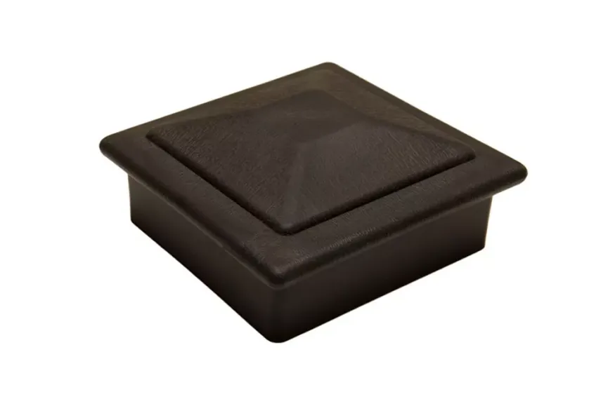 Крышка верхняя фигурная ПВХ для столба 100х100 Deckart Графит купить в Омске