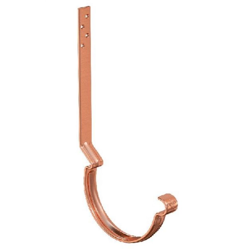 Удлинённый усиленный крюк для крепления желоба Aquasystem, медь 150/100 купить в Омске