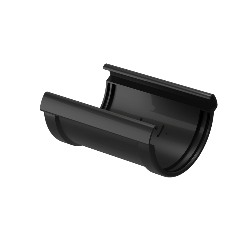 Соединитель желоба Docke Lux, Карбон купить в Омске