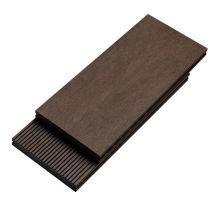 Террасная доска Bruggan Multicolor из ДПК, полнотелая, 120 мм, венге.