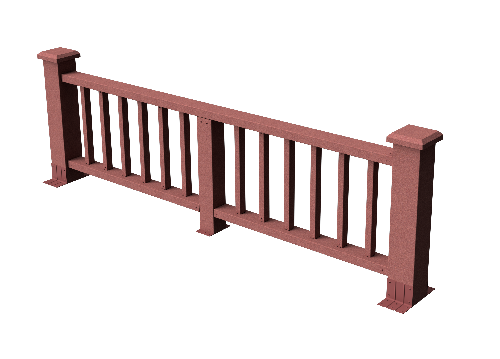 Декоративное ограждение из ДПК GRINDERDECO Троя мербау купить в Омске