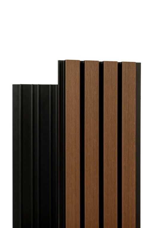 Реечная фасадная панель Ecodecking Скай Коэкструзия Тик купить в Омске