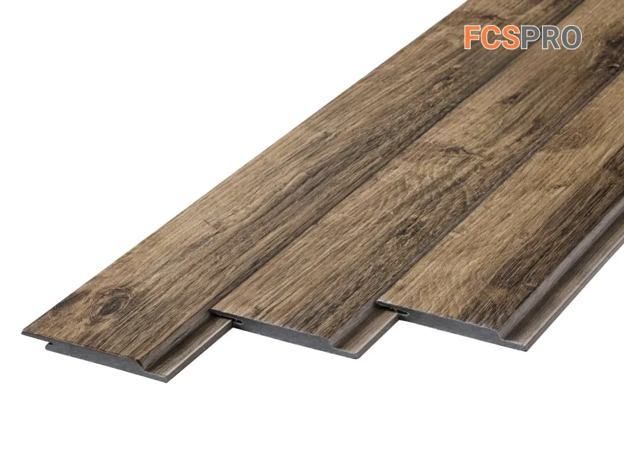 Фиброцементный сайдинг FCSPRO Click Shtil Кедр купить в Омске