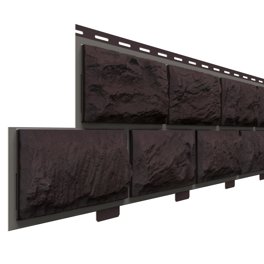 Фасадная панель Доломит, Альпийский премиум, цвет Венге. купить в Омске