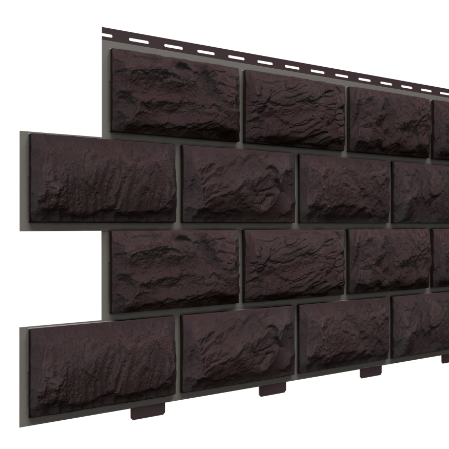 Фасадная панель Доломит, Альпийский премиум, цвет Венге. купить в Омске