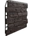 Фасадная панель Fineber, 3D Скол, Тёмный коричневый купить в Омске