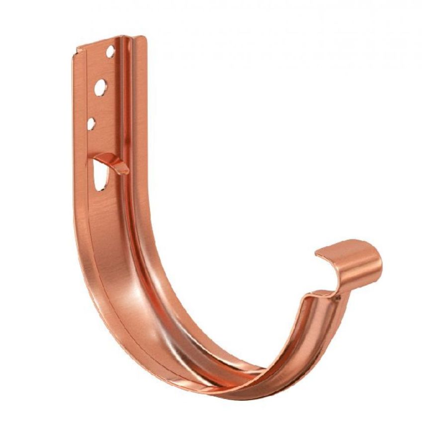 Универсальный крюк для крепления водостоков Aquasystem, медь 150/100 купить в Омске