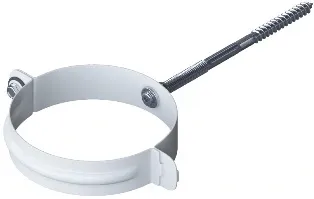 Хомут для трубы металл Альта-Профиль Элит Белый купить в Омске