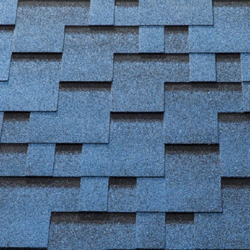 Гибкая черепица KATEPAL ROCKY синий-голубой цвет купить в Омске