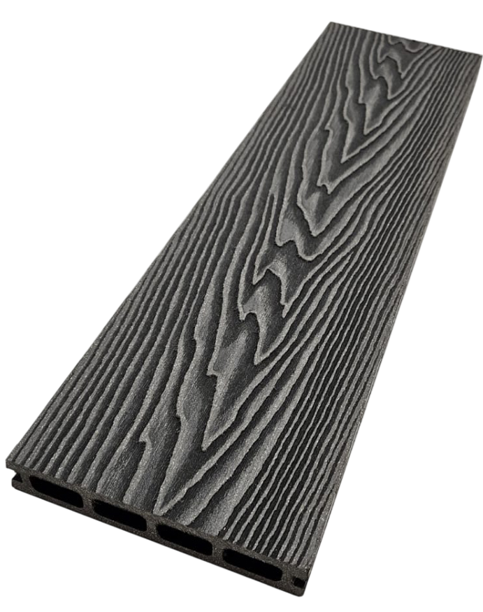 Террасная доска ДПК NanoWood 3D Double Антрацит купить в Омске