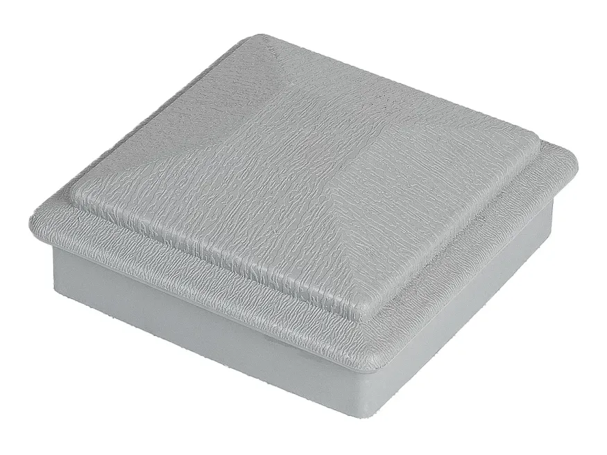 Крышка верхняя фигурная ПВХ для столба 100х100 Deckart Серый купить в Омске