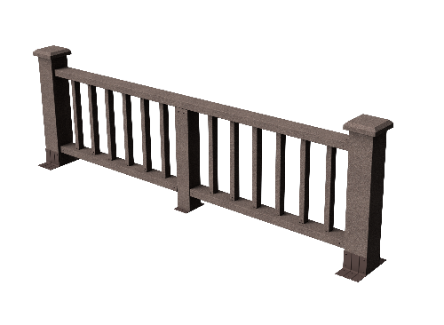 Декоративное ограждение ДПК GRINDERDECO Троя в цвете венге купить в Омске