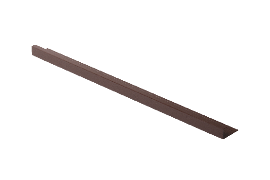 Финишный алюминиевый профиль, коричневый. купить в Омске