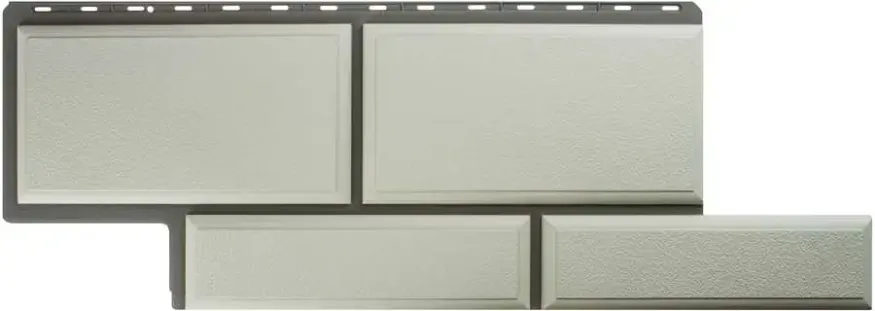 Фасадная панель Альта-Профиль Флорентийский камень Белый купить в Омске