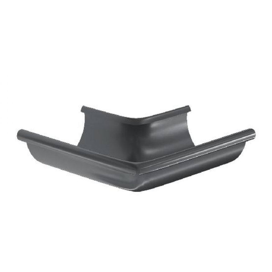 Угол желоба внешний 90°, Aquasystem, RAL 7024 Темно-серый 125/90. купить в Омске