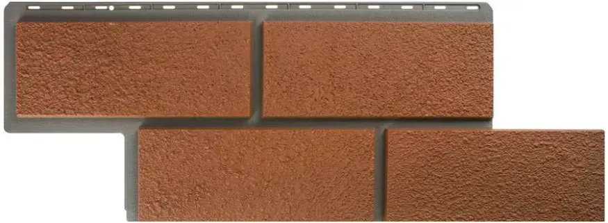 Фасадная панель Альта-Профиль Неаполитанский камень Терракотовый купить в Омске