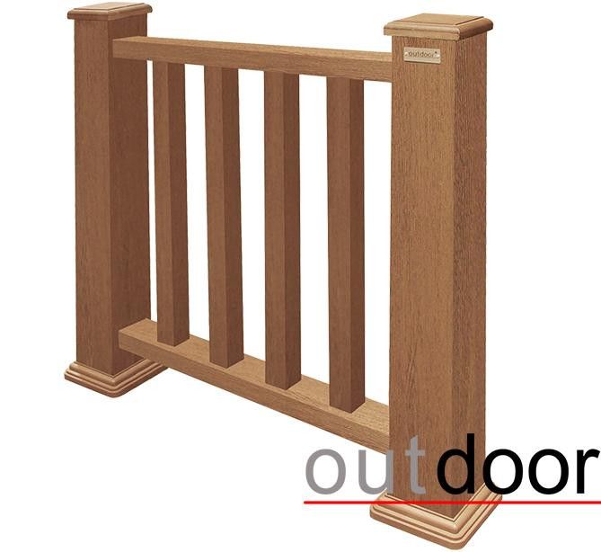 Ограждение из ДПК Outdoor Классик 3D STORM дубовый. купить в Омске