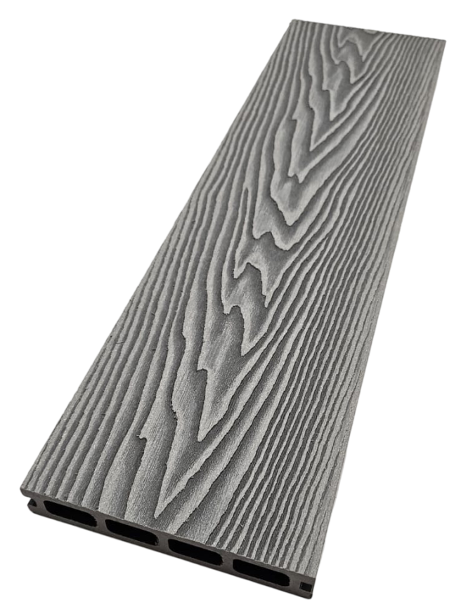 Террасная доска ДПК NanoWood 3D Double Серый купить в Омске