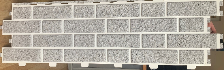 Цокольный сайдинг Tecos МИХЕЛЕН в оттенке серый купить в Омске