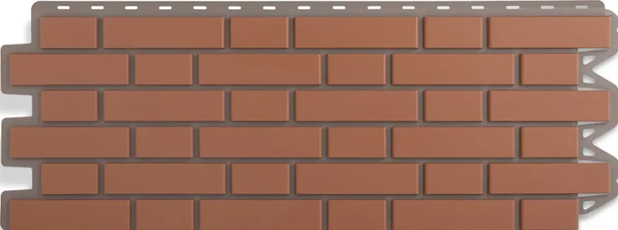 Фасадная панель Альта-Профиль, Клинкерный кирпич, Красный купить в Омске