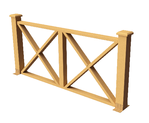 Декоративное ограждение из ДПК GRINDERDECO Тауэр песчаник купить в Омске