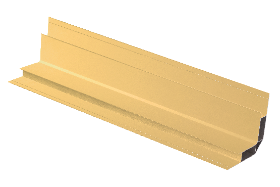 Внутренний угловой элемент, алюминиевый, бежевого цвета. купить в Омске