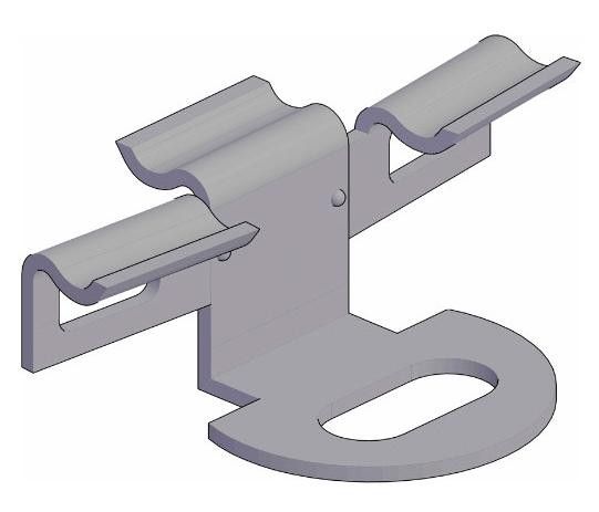 Промежуточный кляймер KRONEX № 7 для алюминиевых лаг (упаковка 100 шт.) купить в Омске