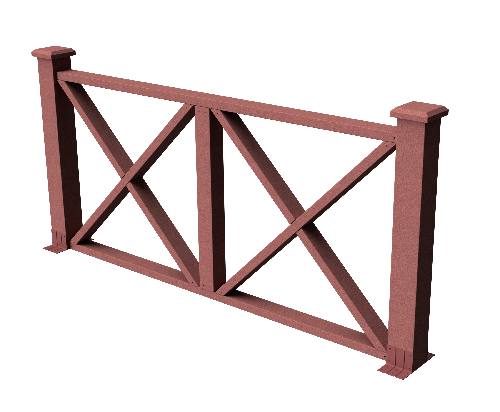 Декоративное ограждение из ДПК GRINDERDECO Тауэр мербау купить в Омске