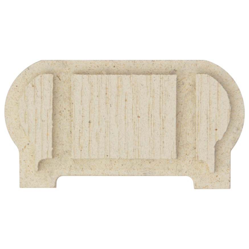 Заглушка торцевая для перил из ДПК Faynag Слоновая кость 95х50 мм купить в Омске