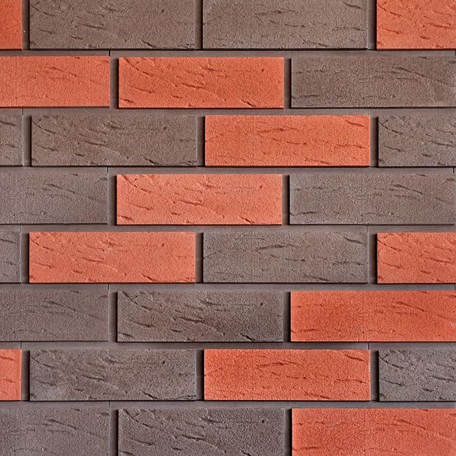 Фасадная плитка Кирисс, Гладкий кирпич с фаской и расшивкой шва №5 купить в Омске