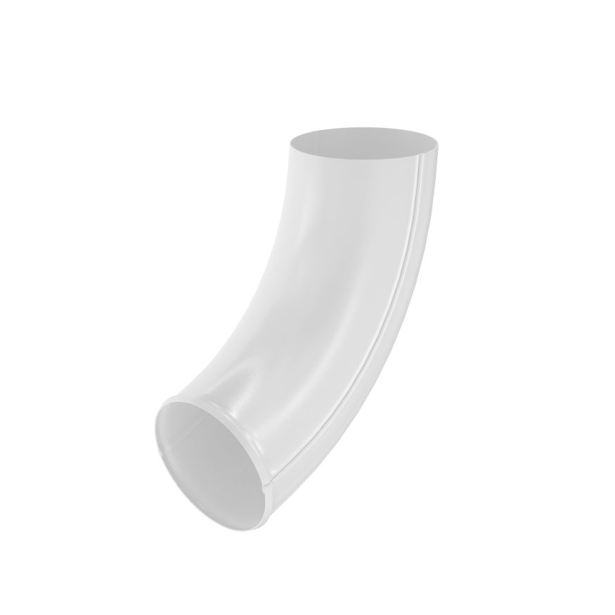 Отвод трубы Aquasystem, PU MATT, RAL 9003 Белый 125/90 купить в Омске