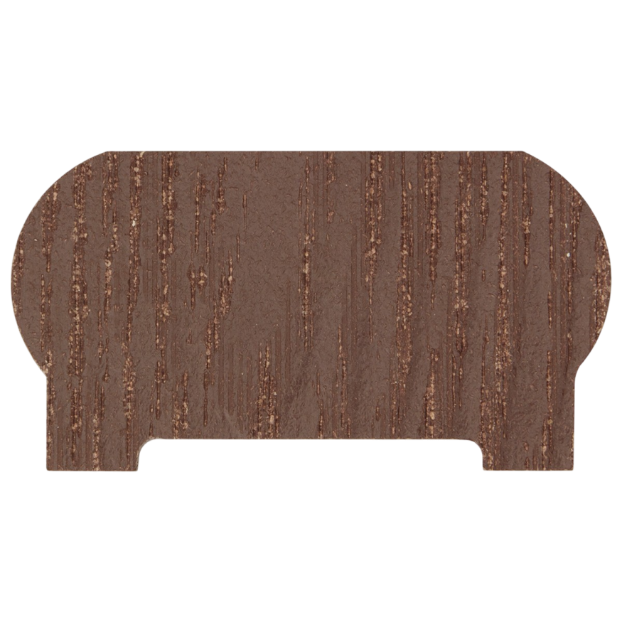 Заглушка торцевая для перил из ДПК Faynag Шоколад 95х50 мм купить в Омске