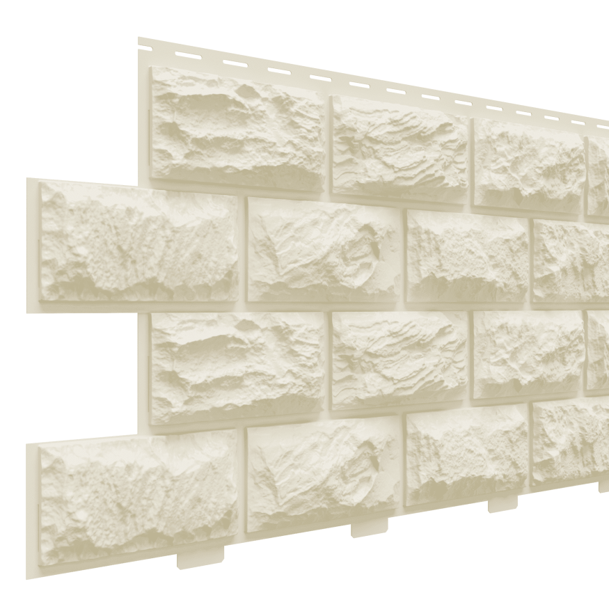 Фасадная панель Доломит, Альпийский, Цвет слоновой кости купить в Омске