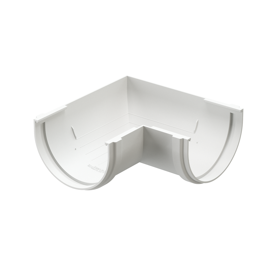 Угол желоба 90° универсальный, Docke Standard, Белый купить в Омске