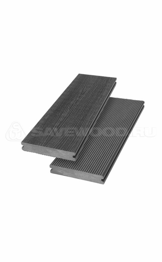 Террасная доска ДПК SaveWood, SW Abies (R), Графит купить в Омске