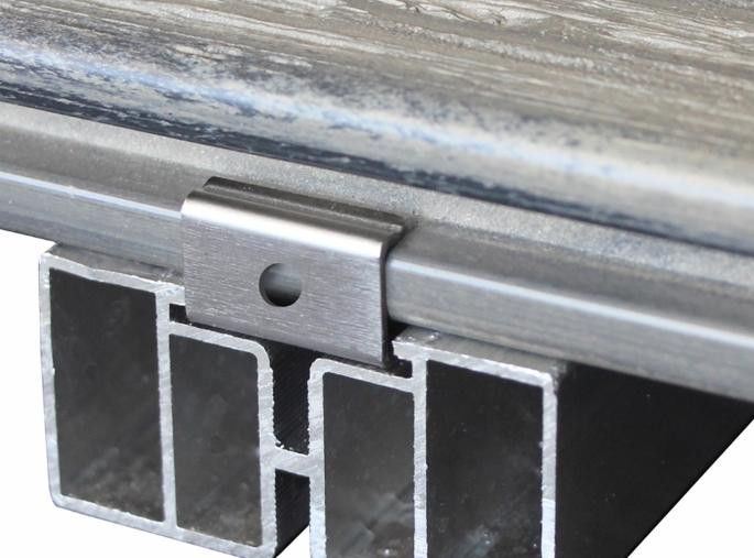 Кляймер стартовый KRONEX № 7 для алюминиевой лаги (упаковка 10 шт) купить в Омске