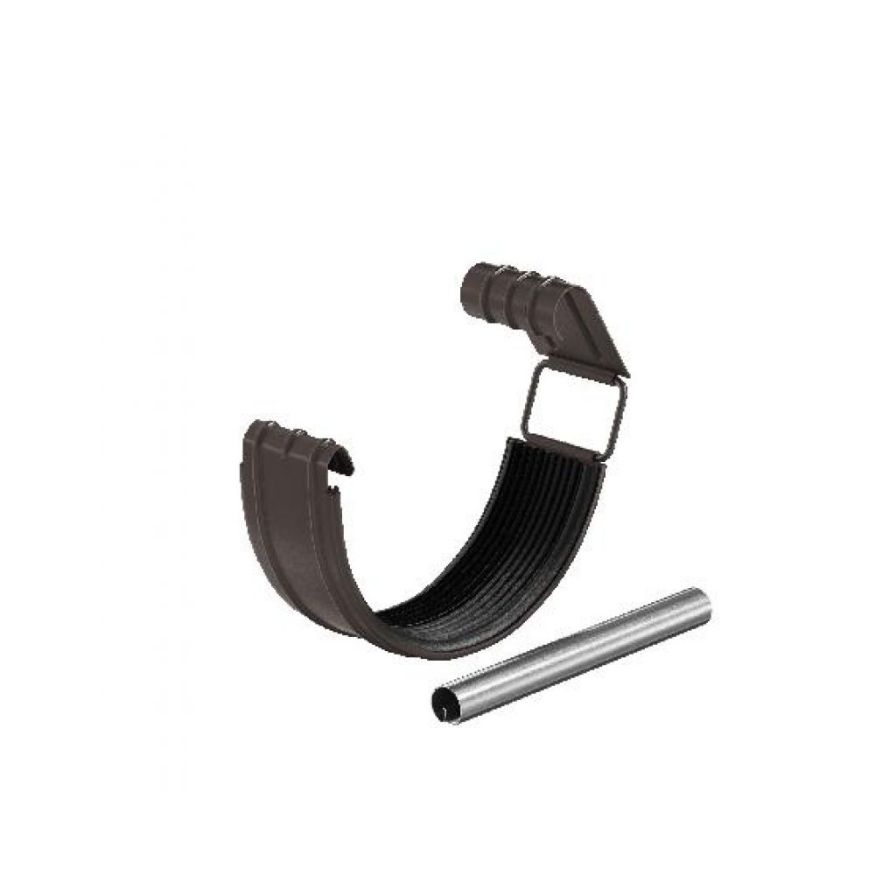 Соединитель желоба Aquasystem RR 32, тёмно-коричневый, 150/100 в комплекте купить в Омске