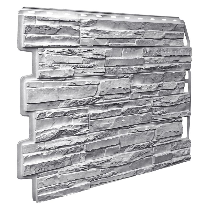 Фасадная панель FineBer Скол, Светло-серый купить в Омске