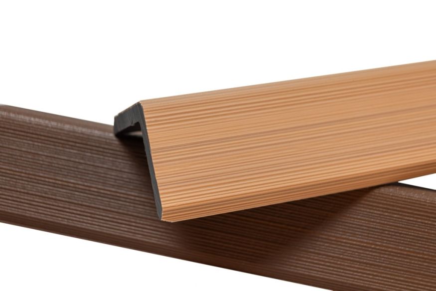 Уголок торцевой Ecodecking Скай коэкструзия Бук купить в Омске