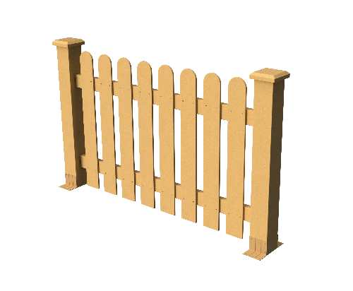 Декоративное ограждение ДПК GRINDERDECO Сежурне, цвет песчаник. купить в Омске