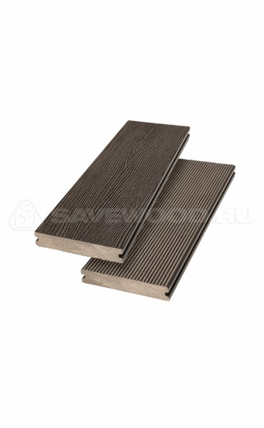Террасная доска ДПК SaveWood, SW Abies (R), Темно-коричневый купить в Омске