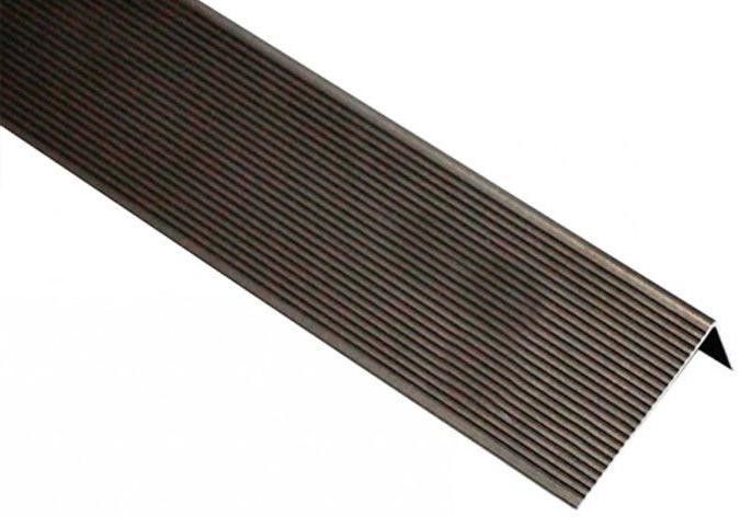 Угловой алюминиевый профиль KRONEX 51,5x30x3000 мм, цвет коньяк. купить в Омске